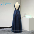 Tulle Sequined Beading Sleeveless Dress Women Evening